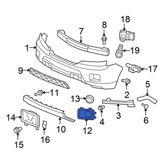 Honda OE - Front Right Fog Light Trim