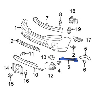 Honda OE - Front Right Bumper Cover Bracket