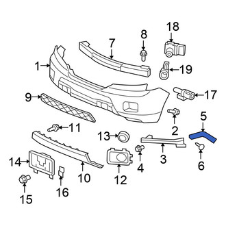 Honda OE - Front Left Bumper Cover Stay