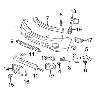 Honda OE - Front Bumper Cover Screw