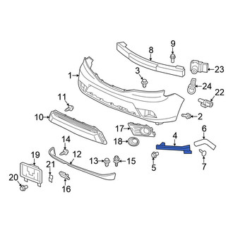 Honda OE - Front Left Bumper Cover Bracket