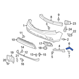 Honda OE - Front Right Bumper Cover Stay
