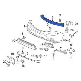 Honda OE - Front Bumper Impact Bar