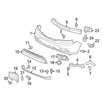 Honda OE - Front Bumper - Bumper & Components