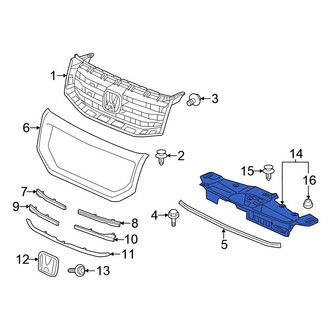 Honda OE - Front Radiator Support Access Cover