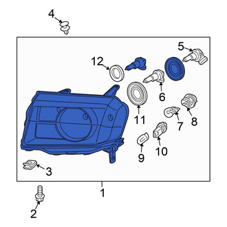 Honda OE - Front Right Headlight Assembly