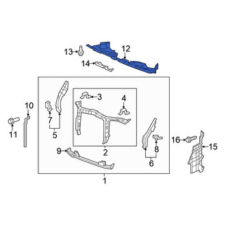 Honda OE - Front Radiator Support Splash Shield