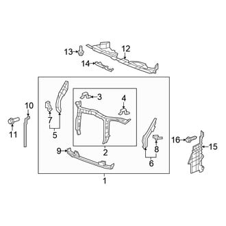 Honda OE - Radiator Support