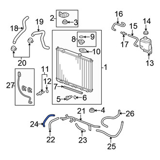 Honda OE - Automatic Transmission Oil Cooler Hose