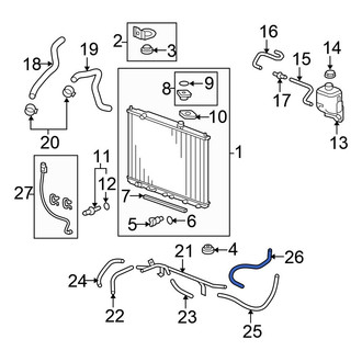 Honda OE - Automatic Transmission Oil Cooler Hose