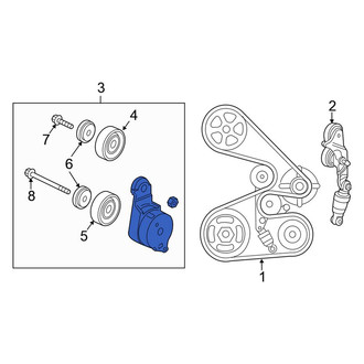 Honda OE - Accessory Drive Belt Tensioner Assembly