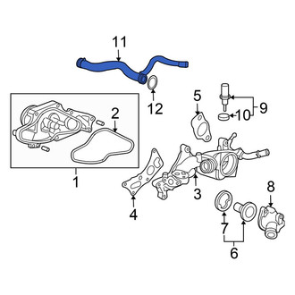 Honda OE - Engine Coolant Pipe