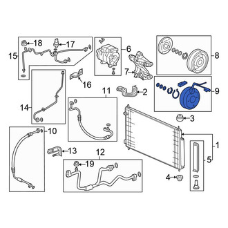 Honda OE - A/C Compressor Clutch Coil