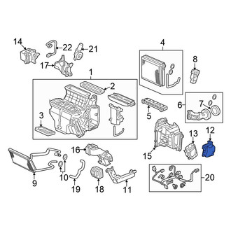 Honda OE - Front HVAC Floor Mode Door Actuator