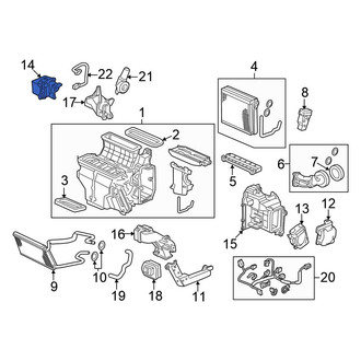 Honda OE - Front Left HVAC Blend Door Actuator