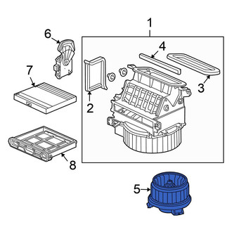 Honda OE - Front HVAC Blower Motor Assembly