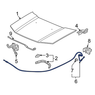 Honda OE - Front Hood Release Cable
