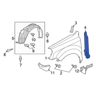 Honda OE - Rear Left Fender Insulator