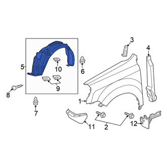 Honda OE - Front Right Fender Splash Shield