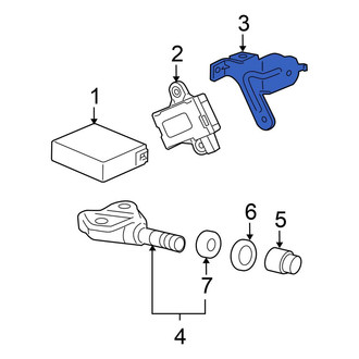 Honda OE - Left Tire Pressure Monitoring System (TPMS) Receiver Bracket