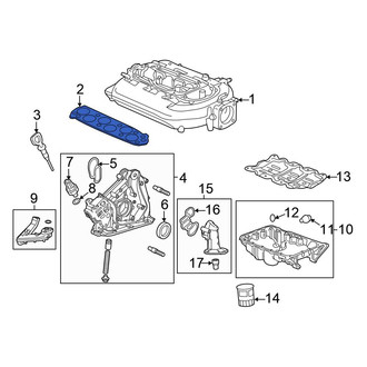 Honda OE - Center Engine Intake Manifold Gasket