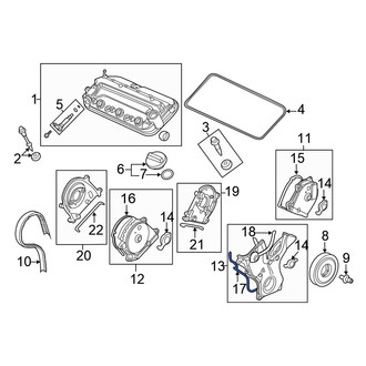Honda OE - Lower Engine Timing Cover Gasket