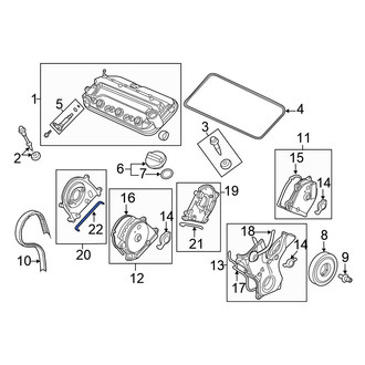 Honda OE - Lower Engine Timing Cover Gasket