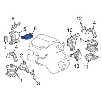 Honda OE - Left Engine Mount Bracket