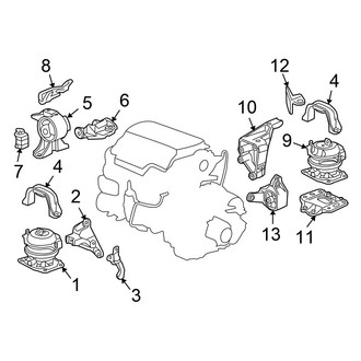Honda OE - Engine / Transaxle - Engine & Transmission Mounting