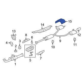 Honda OE - Rear Left Floor Pan Heat Shield