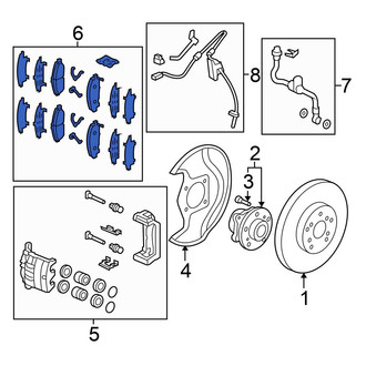 Honda OE - Front Disc Brake Pad Set