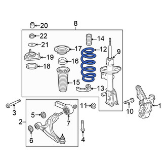 Honda OE - Front Left Coil Spring