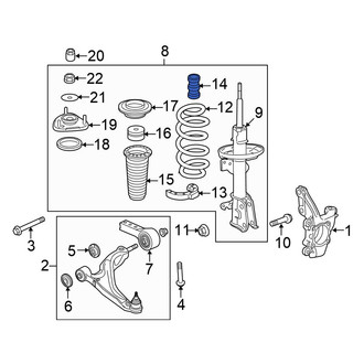 Honda OE - Front Coil Spring Damper