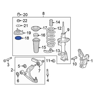 Honda OE - Front Suspension Strut Bearing