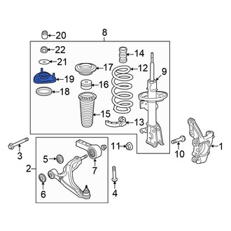 Honda OE - Front Suspension Strut Mount