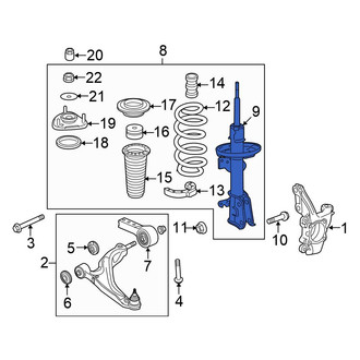 Honda OE - Front Right Suspension Strut