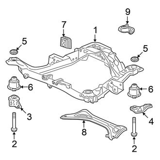 Honda OE - Front Suspension - Suspension Mounting