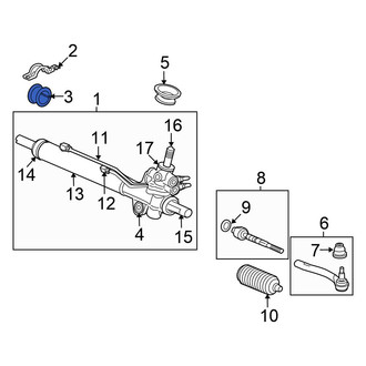Honda OE - Left Rack and Pinion Mount Bushing