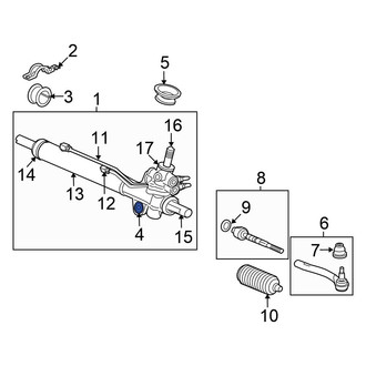 Honda OE - Left Rack and Pinion Mount Bushing