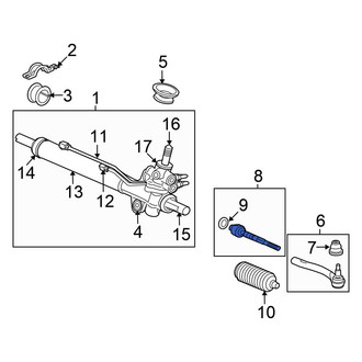 Honda OE - Right Outer Steering Tie Rod End