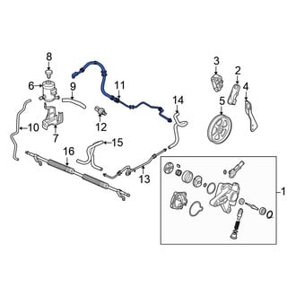 Honda OE - Front Power Steering Line