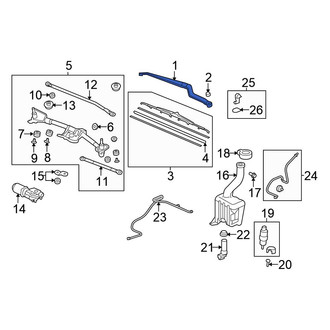 Honda OE - Front Left Wiper Arm