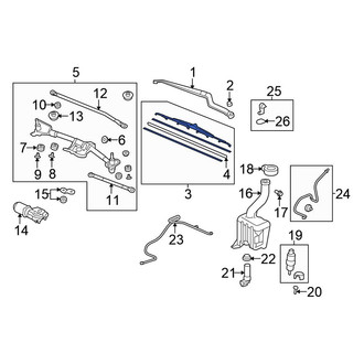 Honda OE - Front Left Wiper Blade