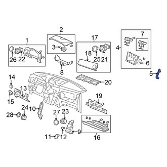 Honda OE - Left Radio Bracket