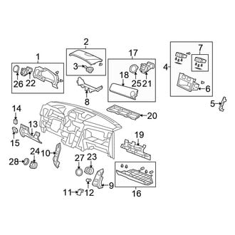 Honda OE - Instrument Panel Components (Touring)