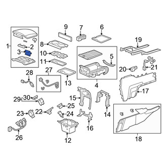Honda OE - Center Console Latch