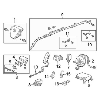 Honda OE - Restraint Systems - Air Bag Components