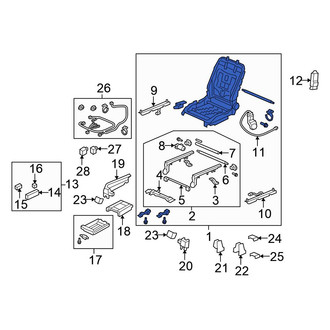 Honda OE - Front Right Seat Frame