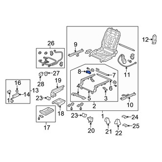 Honda OE - Left Lower Seat Motor