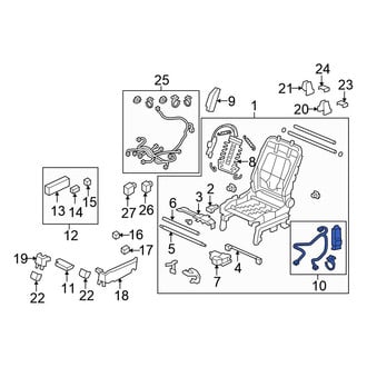 Honda OE - Left Lower Seat Motor